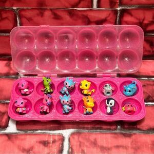 Hatchimals pink egg carton sparkle w/figures